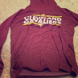 Cleveland Cavs long sleeve tee hoodie